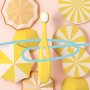Ultrajemný detská zubná kefka Nanosmile Kids Yellow