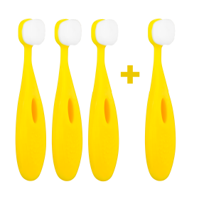 3+1 Ultrasoft zubná kefka Nanosmile Kids Yellow