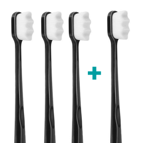 3+1 Ultrasoft zubná kefka Nanosmile Black