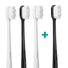 3+1 Ultrasoft zubná kefka Nanosmile Black&White