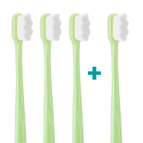 3+1 Ultrasoft zubná kefka Nanosmile Green