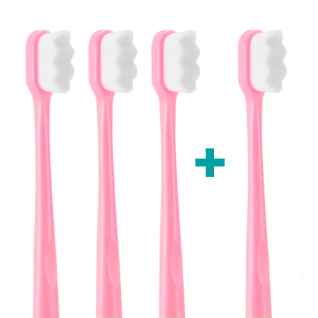3+1 Ultrasoft zubní kartáček Nanosmile Pink