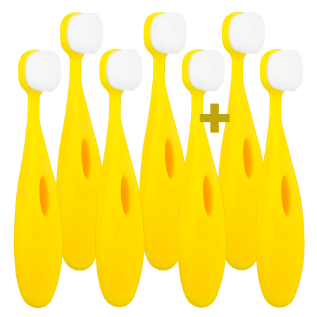 5+2 Ultrasoft detská zubná kefka Nanosmile Kids Yellow
