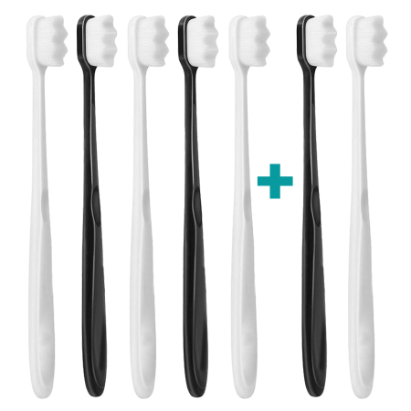 5+2 Ultrasoft zubná kefka Nanosmile Black&White