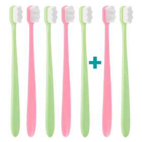 5+2 Ultrasoft zubná kefka Nanosmile Green&Pink