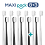 MAXI PACK 8+3 Ultrasoft zubná kefka Nanosmile Black&White