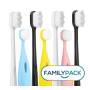 FAMILY PACK ultrajemné zubní kartáčky Nanosmile Klasik + Nanosmile Kids